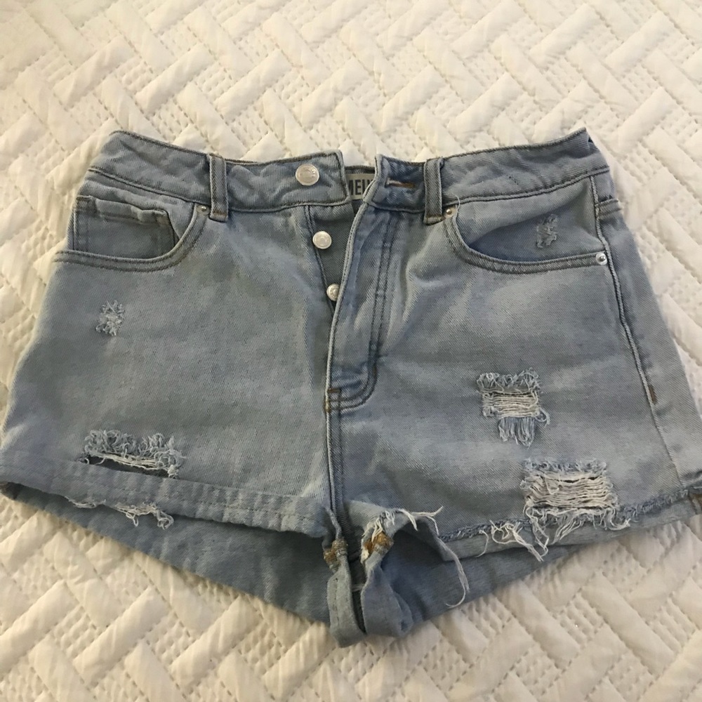 Brandy Melville High Waisted Denim Shorts